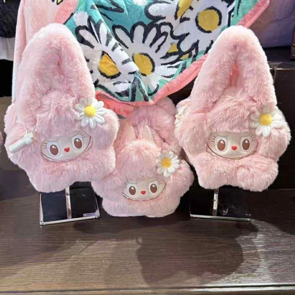 Pop Mart Pop Land The Monsters Mokoko Labubu Plush Flower Crossbody Bag Purse